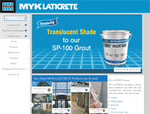 Tablet Screenshot of myklaticrete.com